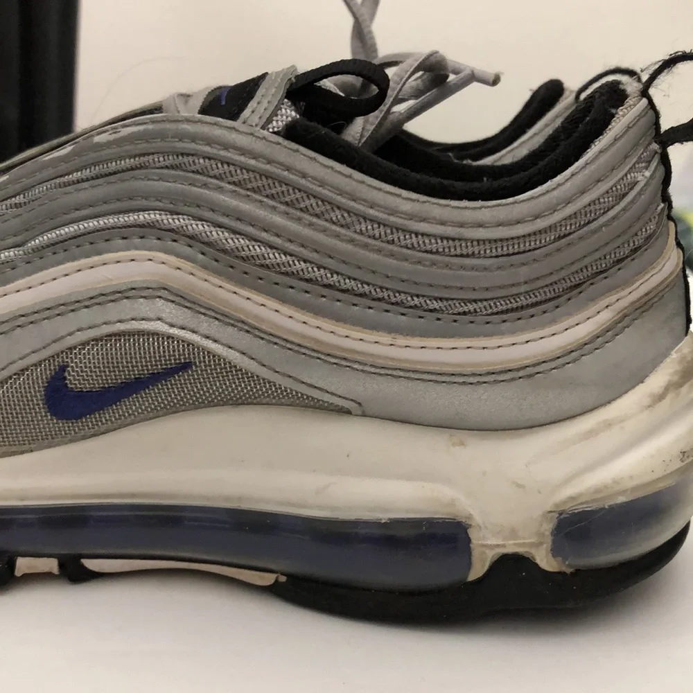 NIKE AIR MAX 97 GS SILVER BULLET PERSIAN VIOLET SNEAKERS MENS-BOYS SIZE 5.5Y
